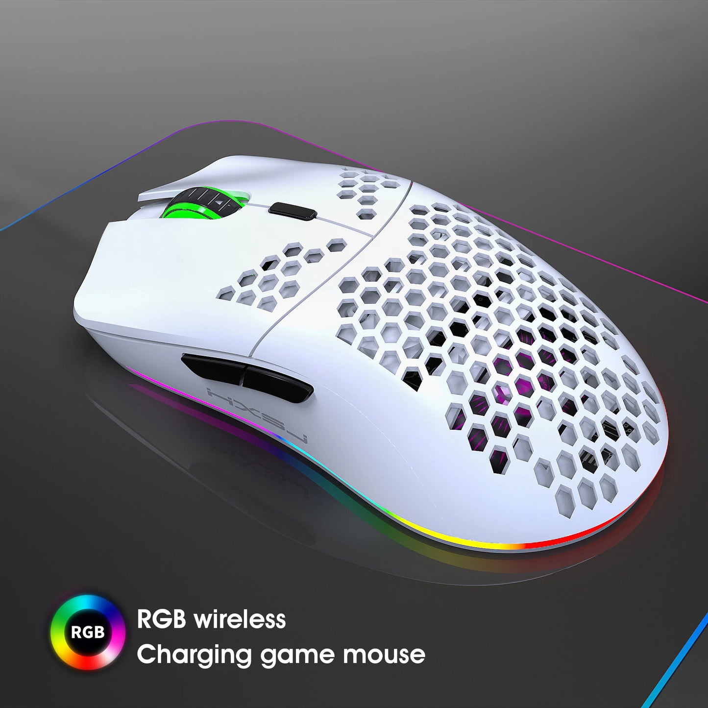 Ultralight Honeycomb RGB Wireless Mouse