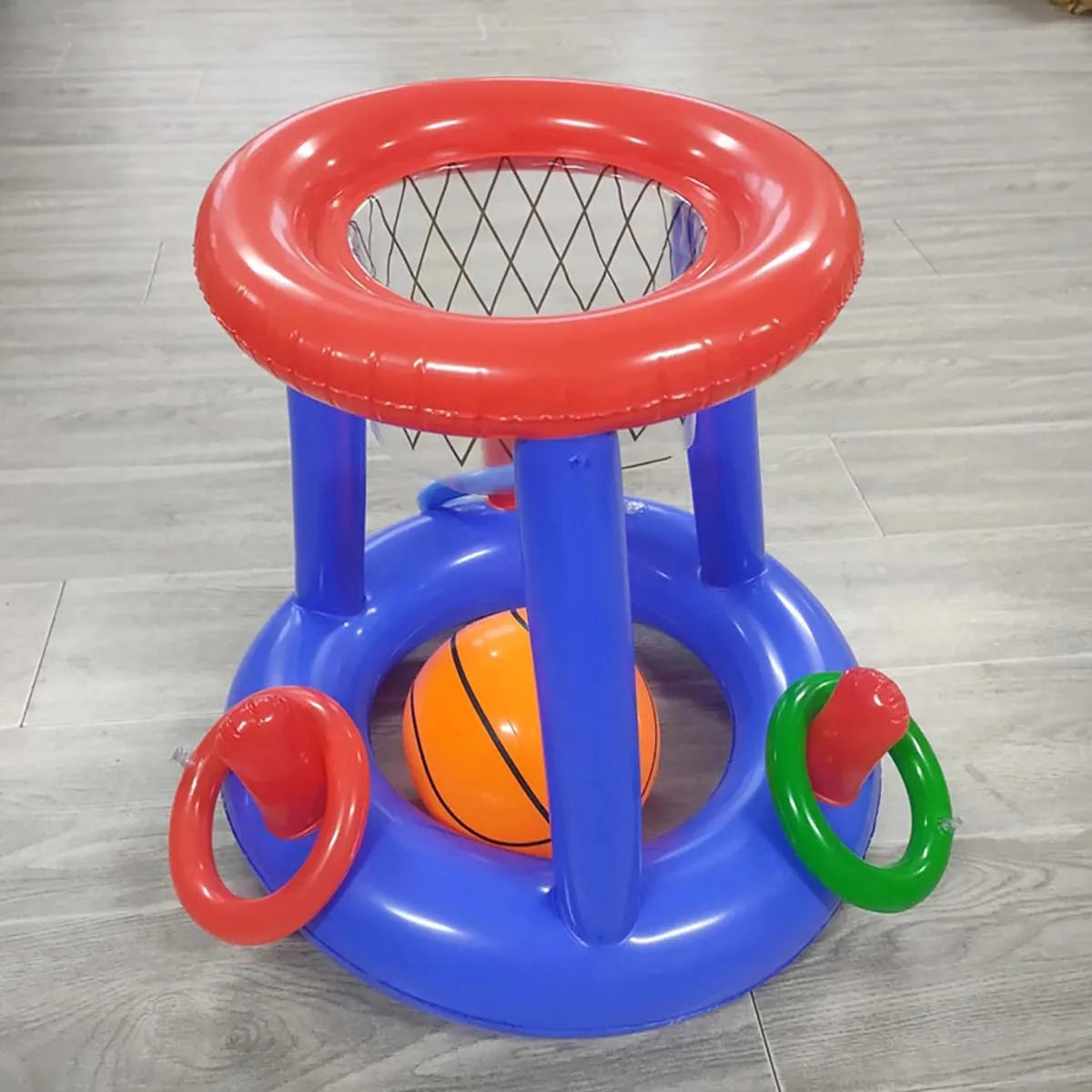Inflatable Floating Basketball Hoop