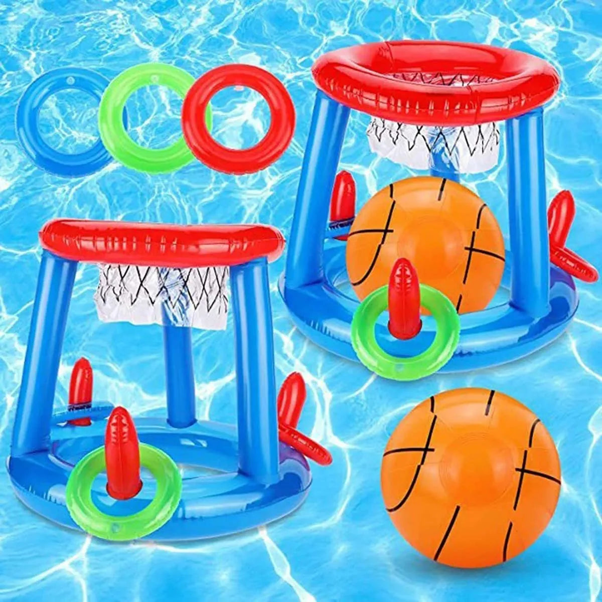 Inflatable Floating Basketball Hoop