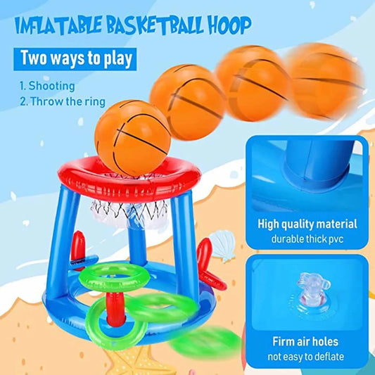 Inflatable Floating Basketball Hoop