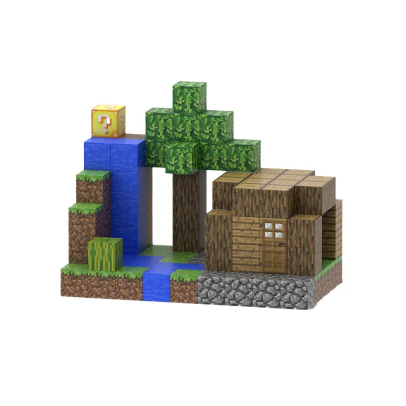 Magnetic Blocks-Build Mine, 75-110pcs