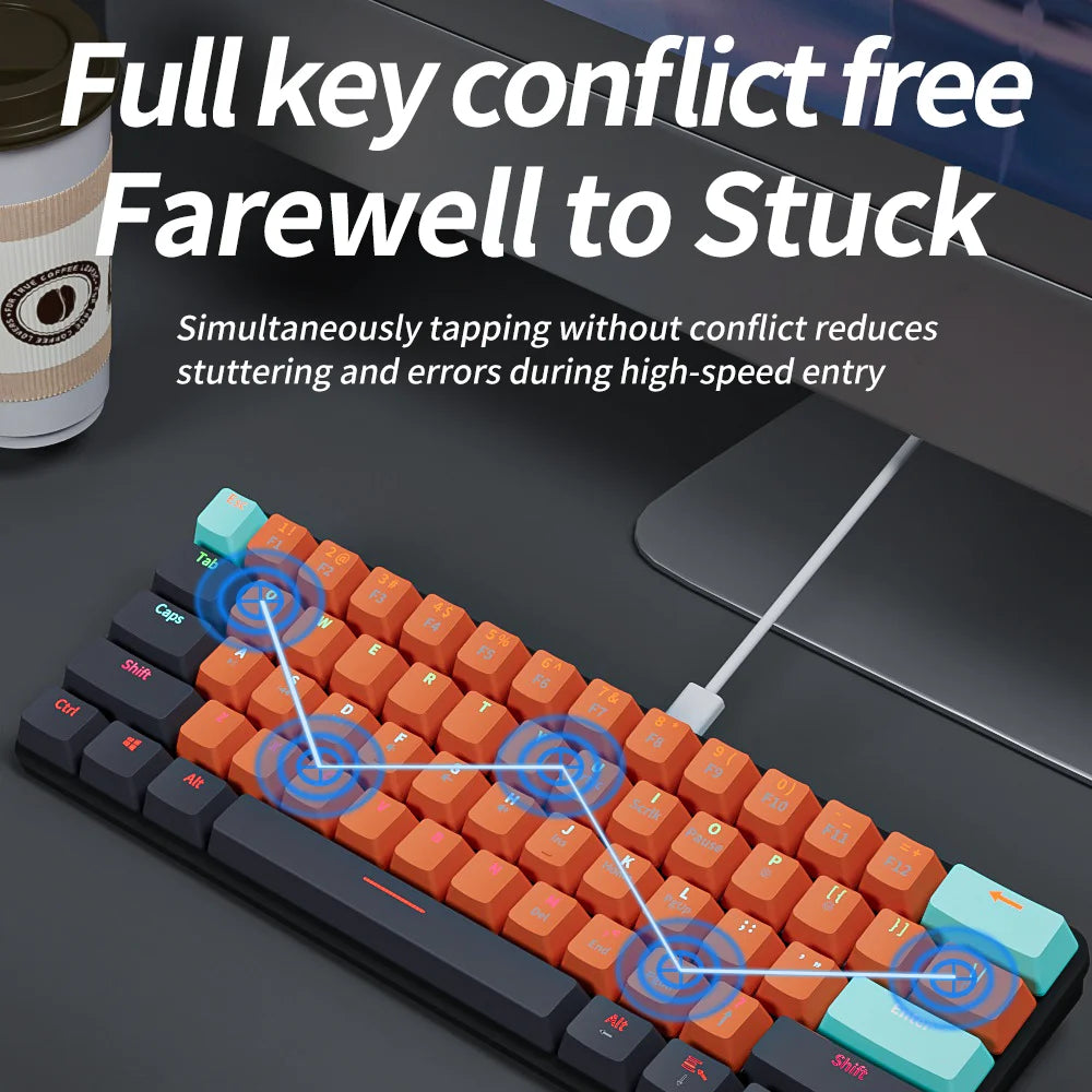 USB Mini Mechanical Gaming Keyboard