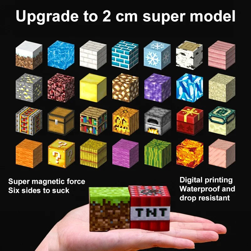 Magnetic Blocks-Build Mine, 75-110pcs