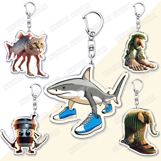 Italian Brainrot Animals Keychains