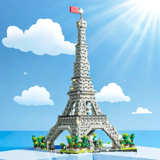 Eiffel Tower Mini Building Blocks , Small and Big Options, LED Illuminated