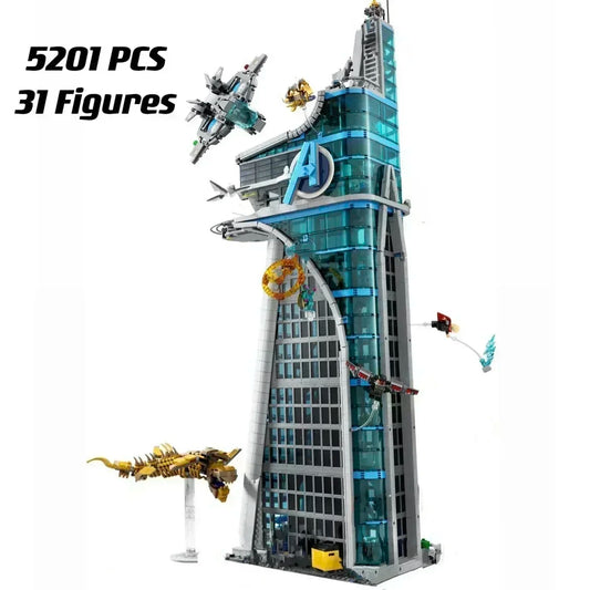 5201pcs Movie Tower Hero, Building Blocks for Adults and Kids