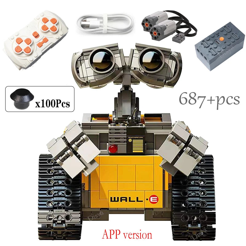 687pcs Disney WALL E