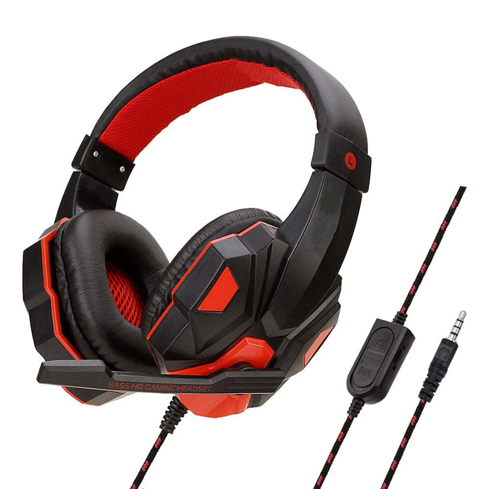3.5mm Wired Gaming Headphones With Microphone